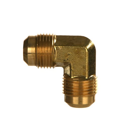 1/2 in. Tube OD x 1/2 in. MNPTF - 45 Degree Elbow - Brass Compression  Fitting - SAE#060302