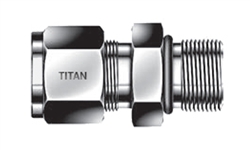 MCS | SAE Male Connector | Dual Ferrule | Titan Fittings