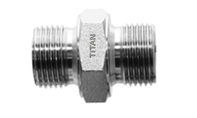 SS-9000 | Male BSPP to Male BSPP Adapter | Titan Fittings